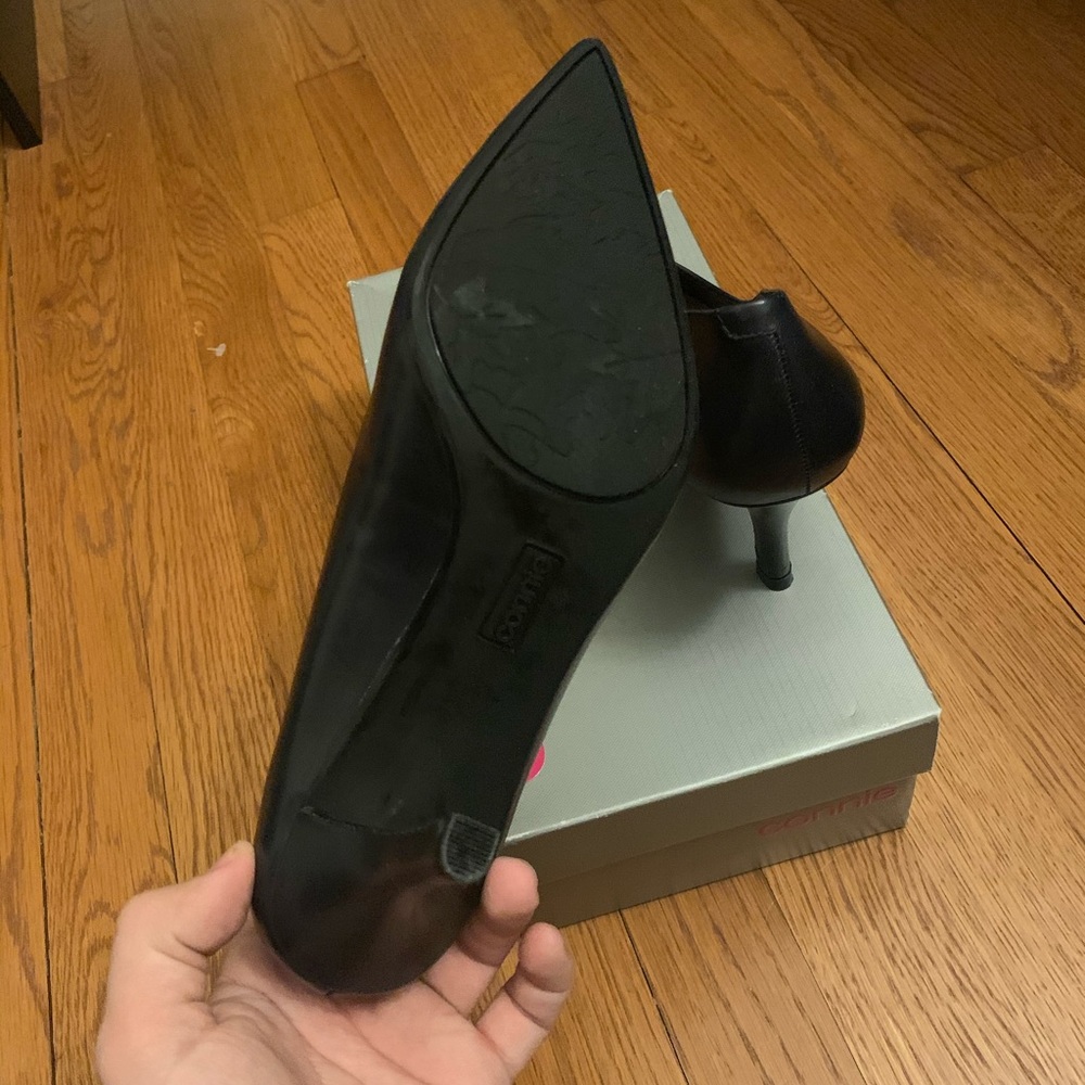 Black Connie Heels Size 7.5